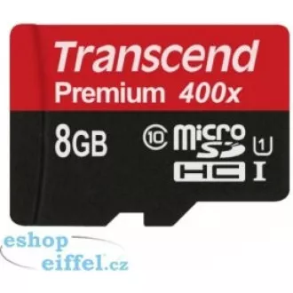 TRANSCEND MicroSDHC-Karte 8GB Premium, Klasse 10 UHS-I 300x, ohne Adapter