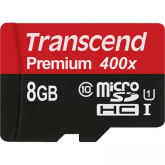 TRANSCEND MicroSDHC-Karte 8GB Premium, Klasse 10 UHS-I 300x, ohne Adapter