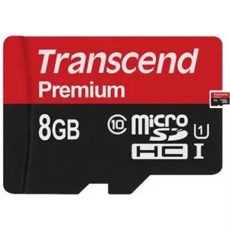 TRANSCEND MicroSDHC-Karte 8GB Premium, Klasse 10 UHS-I 300x, ohne Adapter