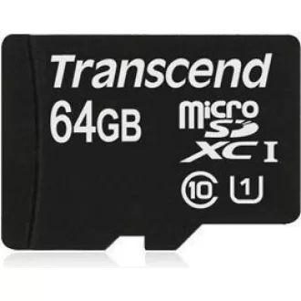 TRANSCEND MicroSDXC-Karte 64GB Premium, Klasse 10 UHS-I 400x (R: 85 / B: 35 MB / s) + Adapter