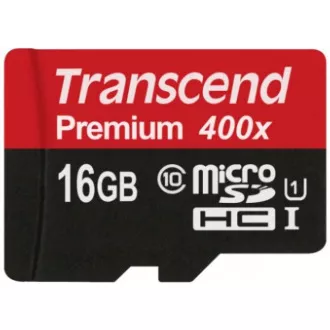 TRANSCEND MicroSDHC-Karte 16GB Premium, Klasse 10 UHS-I 300x, ohne Adapter