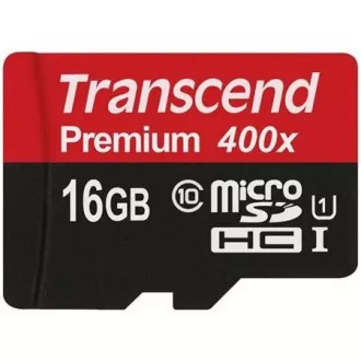 TRANSCEND MicroSDHC-Karte 16GB Premium, Klasse 10 UHS-I 300x, ohne Adapter