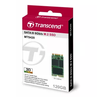 TRANSCEND Industrie-SSD MTS420 120GB, M.2 2242, SATA III 6Gb/s, TLC TRANSCEND Industrie-SSD MTS420 120GB, M.2 2242, SATA III 6Gb/s, TLC