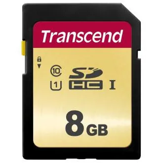 TRANSCEND SDHC-Karte 8GB 500S, UHS-I U1 (R: 95 / B: 60 MB/s)