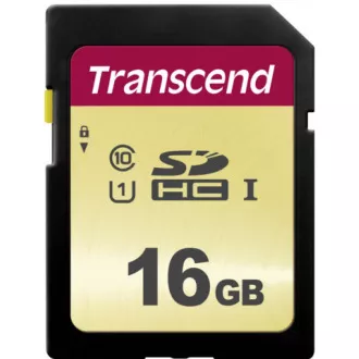 TRANSCEND SDHC-Karte 16GB 500S, UHS-I U1 (R: 95 / B: 60 MB/s)