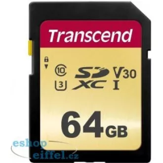 TRANSCEND SDXC-Karte 64GB 500S, UHS-I U3 V30 (R: 95 / B: 60 MB/s) TRANSCEND SDXC-Karte 64GB 500S, UHS-I U3 V30 (R: 95 / B: 60 MB/s)