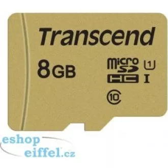 TRANSCEND MicroSDHC-Karte 8GB 500S, UHS-I U1 + Adapter TRANSCEND MicroSDHC-Karte 8GB 500S, UHS-I U1 + Adapter