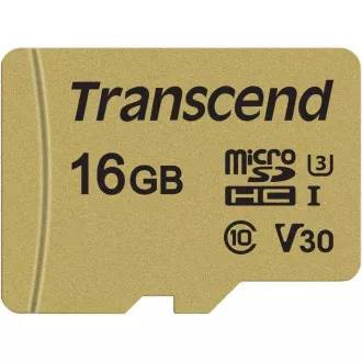 TRANSCEND MicroSDHC-Karte 16GB 500S, UHS-I U3 V30 + Adapter TRANSCEND MicroSDHC-Karte 16GB 500S, UHS-I U3 V30 + Adapter