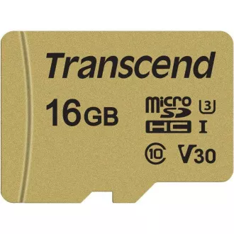 TRANSCEND MicroSDHC-Karte 16GB 500S, UHS-I U3 V30 + Adapter TRANSCEND MicroSDHC-Karte 16GB 500S, UHS-I U3 V30 + Adapter