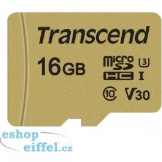 TRANSCEND MicroSDHC-Karte 16GB 500S, UHS-I U3 V30 + Adapter TRANSCEND MicroSDHC-Karte 16GB 500S, UHS-I U3 V30 + Adapter