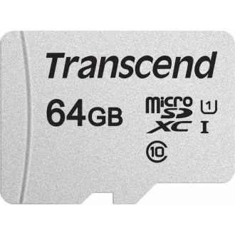 TRANSCEND MicroSDXC-Karte 64GB 300S, UHS-I U1 + Adapter