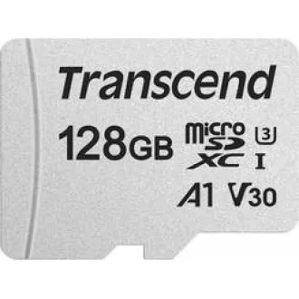 TRANSCEND MicroSDXC-Karte 128GB 300S, UHS-I U3 V30 + Adapter