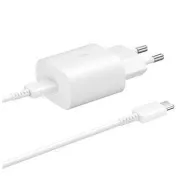 Samsung Power Charger EP-TA800EWE   Kabel EP-DA705BWE USB-C, 25W, Weiß, (lose)