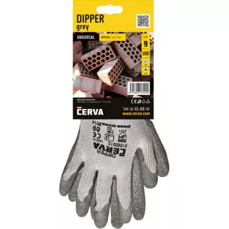 DIPPER Handschuhe Blister grau 8