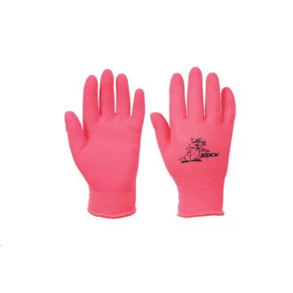 LOLLIPOP Nylonhandschuhe. Latex. rosa 4