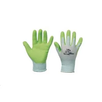 FUDGE-Handschuhe aus Nylon und Latex, Handfläche grün 4 FUDGE-Handschuhe aus Nylon und Latex, Handfläche grün 4
