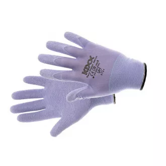 VERY VIOLET Handschuhe Nylon-Latex Handfläche lila 8