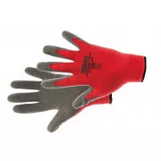 ROCKING RED Nylonhandschuhe. la rot 9