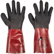 CHERRUG FH Handschuhe PV schwarz / rot 9