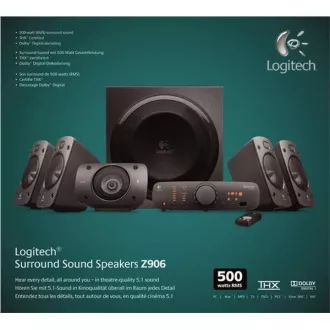 Logitech Speakers Z906 Heimkino 5.1 Surround Sound System Logitech Speakers Z906 Heimkino 5.1 Surround Sound System