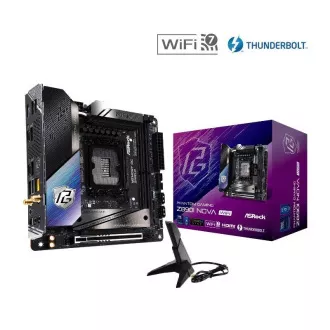 ASRock MB Sc LGA1851 Z890I NOVA WIFI, Intel Z890, 2xDDR5, 1xHDMI, 2xThunderbolt, WI-FI, mITX ASRock MB Sc LGA1851 Z890I NOVA WIFI, Intel Z890, 2xDDR5, 1xHDMI, 2xThunderbolt, WI-FI, mITX