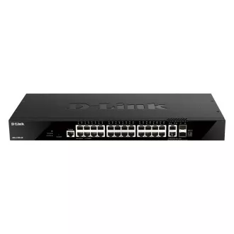 D-Link DGS-1520-28 28-Port Smart Managed Switch, 24x Gigabit, 2x 10GE RJ45, 2x SFP