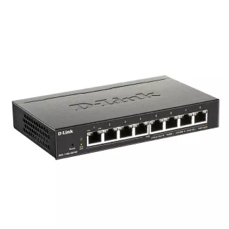 D-Link DGS-1100-08PV2 8-Port Gigabit Smart Managed PoE Switch, PoE-Budget 64W, lüfterlos