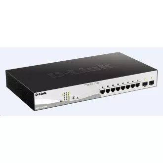 D-Link DGS-1210-10MP 10-port Gigabit Smart PoE Switch, 8x GbE PoE , 2x SFP, PoE 130W, lüfterlos D-Link DGS-1210-10MP 10-port Gigabit Smart PoE Switch, 8x GbE PoE , 2x SFP, PoE 130W, lüfterlos