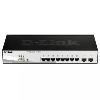 D-Link DGS-1210-10P 10-port Gigabit Smart PoE Switch, 8x GbE PoE , 2x SFP, PoE 65W, lüfterlos D-Link DGS-1210-10P 10-port Gigabit Smart PoE Switch, 8x GbE PoE , 2x SFP, PoE 65W, lüfterlos