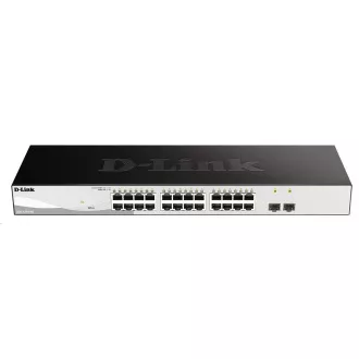 D-Link DGS-1210-26 26-Port Gigabit Smart  Switch, 24x GbE, 2x SFP, lüfterlos