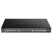 D-Link DGS-1250-52XMP 52-Port Gigabit Smart PoE Switch, 48x GbE PoE , 4x SFP , PoE 370W