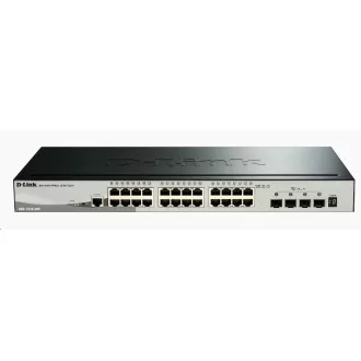 D-Link DGS-1510-28X 28-Port Gigabit Stackable Smart Managed Switch, 24x Gigabit RJ45, 4x 10G SFP