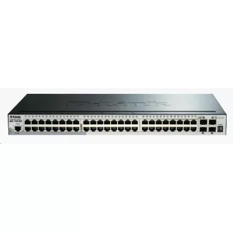 D-Link DGS-1510-52X 52-Port Gigabit Stackable Smart Managed Switch, 48x Gigabit RJ45, 4x 10G SFP