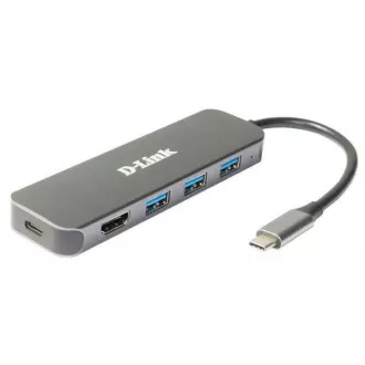 D-Link DUB-2333 USB-C Hub mit HDMI und 3x USB3.0, Mini-Dockingstation D-Link DUB-2333 USB-C Hub mit HDMI und 3x USB3.0, Mini-Dockingstation