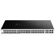 D-Link DGS-1210-52 52-port Gigabit Smart  Switch, 48x GbE, 4x RJ45/SFP, lüfterlos