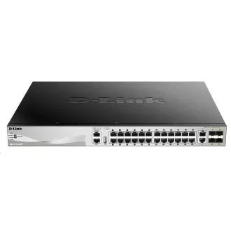 D-Link DGS-3130-30PS/E L3 Stackable Managed Gigabit PoE Switch, 24x PoE gigabit, 2x 10GBASE-T, 4x SFP , 370W PoE D-Link DGS-3130-30PS/E L3 Stackable Managed Gigabit PoE Switch, 24x PoE gigabit, 2x 10GBASE-T, 4x SFP , 370W PoE