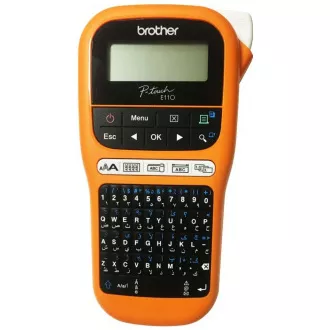 BROTHER Etikettendrucker PT-E110VP - 12mm, TZe-Bänder - Marker - für Elektriker - mit Etui BROTHER Etikettendrucker PT-E110VP - 12mm, TZe-Bänder - Marker - für Elektriker - mit Etui