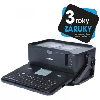 BROTHER Etikettendrucker PT-D800W - 36mm, TZe Farbbänder, Drucker mit großem Farbdisplay, WIFI, Tastatur