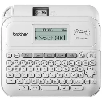 BROTHER Etikettendrucker PT-D410 - 18mm, TZe USB-Farbbänder, Desktop-Modell, AA-Batteriebetrieb 6 Stück BROTHER Etikettendrucker PT-D410 - 18mm, TZe USB-Farbbänder, Desktop-Modell, AA-Batteriebetrieb 6 Stück