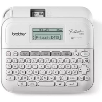 BROTHER Etikettendrucker PT-D410 - 18mm, TZe USB-Farbbänder, Desktop-Modell, AA-Batteriebetrieb 6 Stück BROTHER Etikettendrucker PT-D410 - 18mm, TZe USB-Farbbänder, Desktop-Modell, AA-Batteriebetrieb 6 Stück