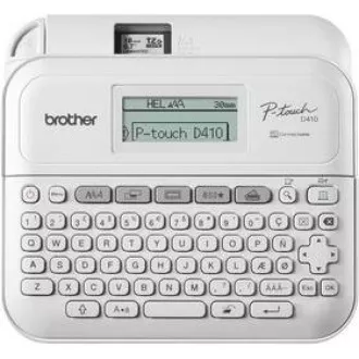 BROTHER Etikettendrucker PT-D410 - 18mm, TZe USB-Farbbänder, Desktop-Modell, AA-Batteriebetrieb 6 Stück BROTHER Etikettendrucker PT-D410 - 18mm, TZe USB-Farbbänder, Desktop-Modell, AA-Batteriebetrieb 6 Stück