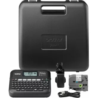 BROTHER Etikettendrucker PT-D460BTVP, 18mm Farbband, USB, Tragetasche, großes Grafikdisplay