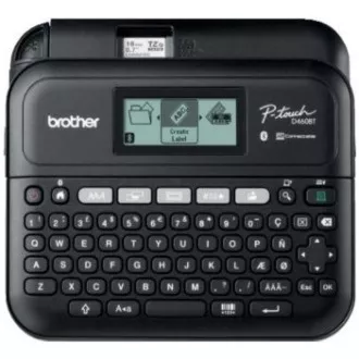 BROTHER Etikettendrucker PT-D460BTVP, 18mm Farbband, USB, Tragetasche, großes Grafikdisplay