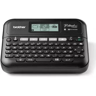 BROTHER Etikettendrucker PT-D460BTVP, 18mm Farbband, USB, Tragetasche, großes Grafikdisplay
