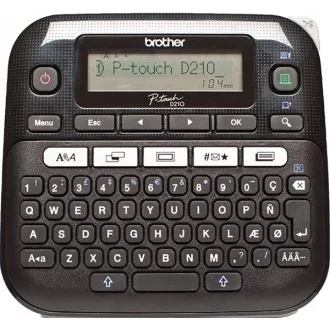 BROTHER Etikettendrucker PT-D210VP - 12mm, TZe-Bänder im Etui - Marker