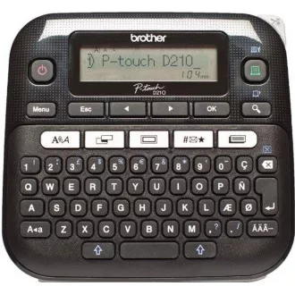 BROTHER Etikettendrucker PT-D210VP - 12mm, TZe-Bänder im Etui - Marker
