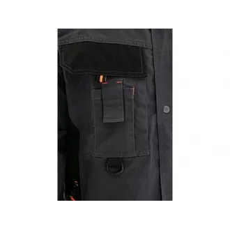 Bluse CXS SIRIUS LUCIUS, Herren, grau-orange, Gr. 48