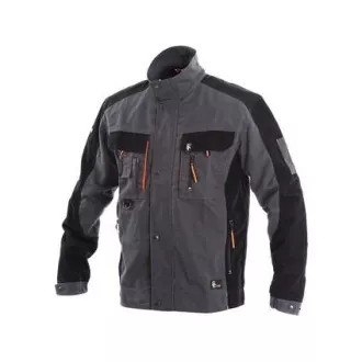 Bluse CXS SIRIUS LUCIUS, Herren, grau-orange, Gr. 60