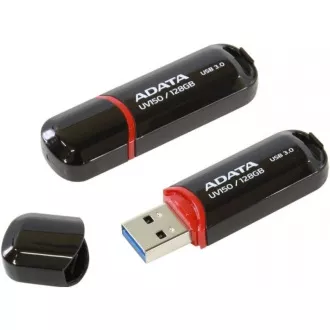 ADATA Flash Disk 128GB UV150, USB 3.1 Dash Drive (R: 90 / B: 20 MB/s) schwarz