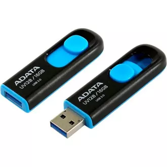 ADATA Flash Disk 128GB UV128, USB 3.1 Dash Drive (R: 90 / B: 40 MB/s) schwarz / blau